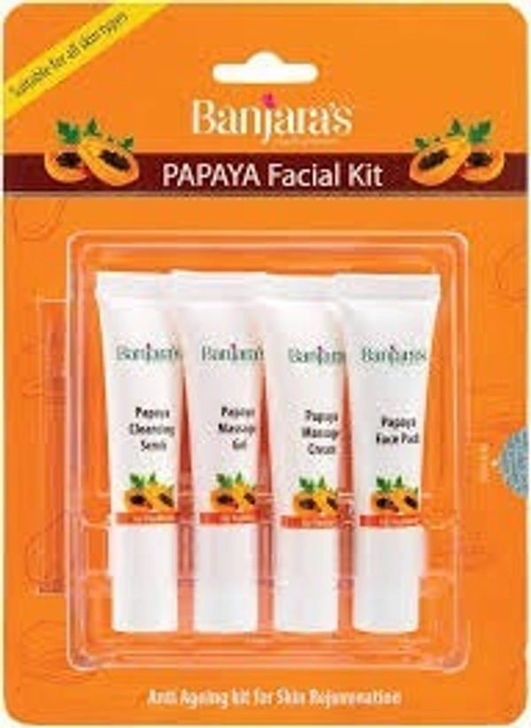 Banjara's Papaya Facial Kit  - 3 x 150g