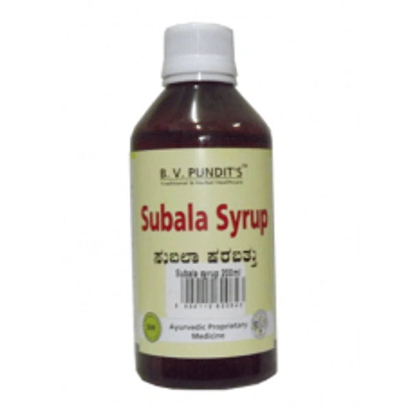 B V Pundit's Subala Syrup 200ml - 3 x 200ml