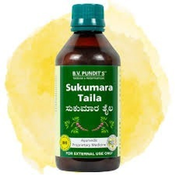 B V Pundit's Sukumara Taila 100ml  - 3 x 100ml