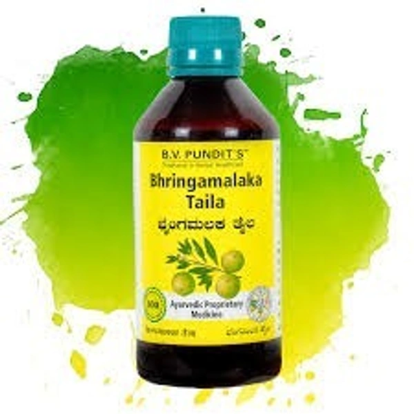 B V Pundit's Bhringamalaka Taila 200ml  - 3 x 200ml