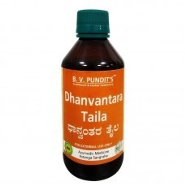 B V Pundit's Dhanvantharam Taila 200ml  - 3 x 200ml