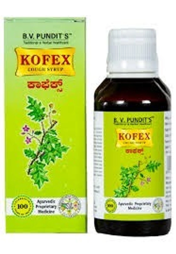 B V Pundit's Kofex Cough Syrup 100ml  - 3 x 100ml