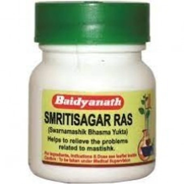 Baidyanath Smritisagar Ras 80 Tablets  - 3 x 80 Tablets