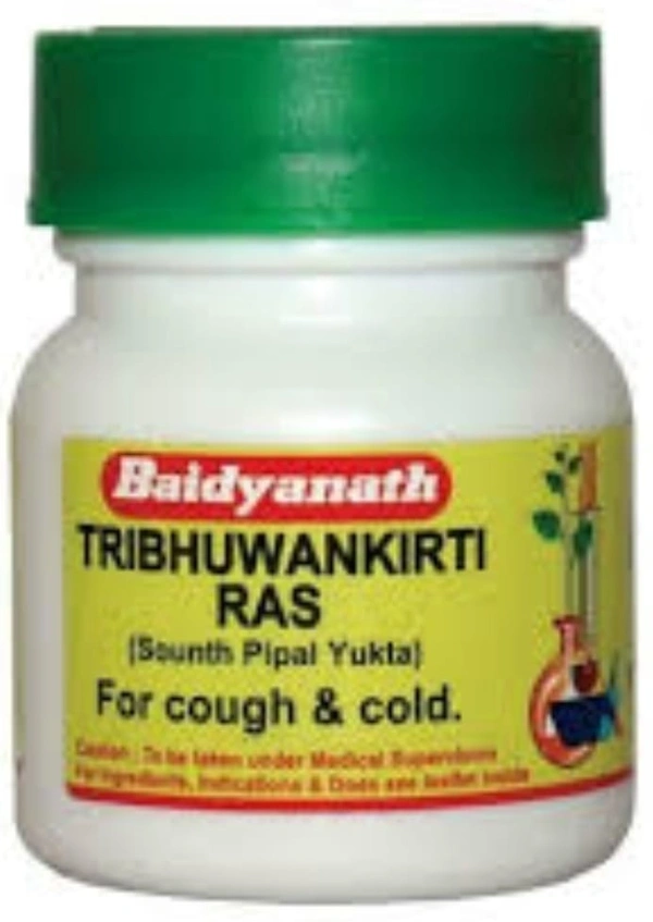 Baidyanath Tribhuvankirti Ras 40 Tablets  - 3 x 40 Tablets