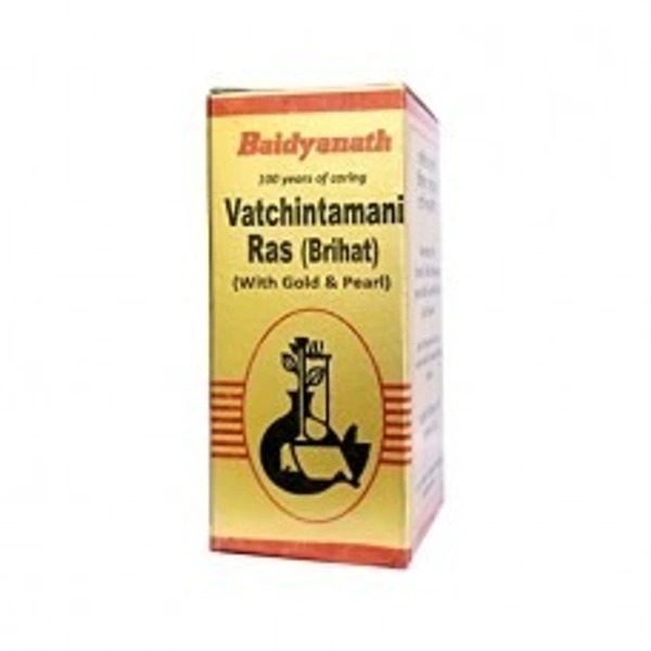 Baidyanath Vatachintamani Ras Brihat (Gold and Pearl) 30 Tablets  - 2 x 30 Tablets