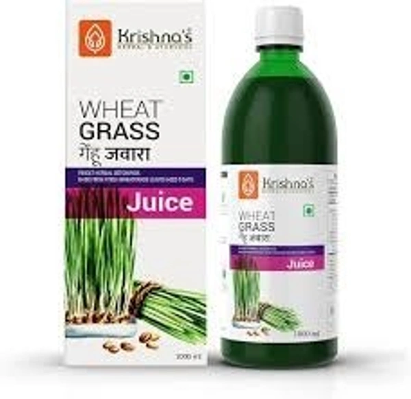 Krishna's Herbal & Ayurveda Krishna's Wheat Grass Juice 1000ml - 2 x 1Ltr