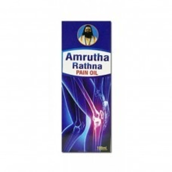 A & J Health Care Amrutha Rathna Pain Oil 100ml  - 100ml x 6