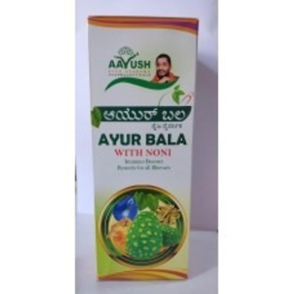 AAyush Santosh Guruji AAyush Ayurbala with Noni Immuno Booster 1Ltr - 2 x 1 Ltr