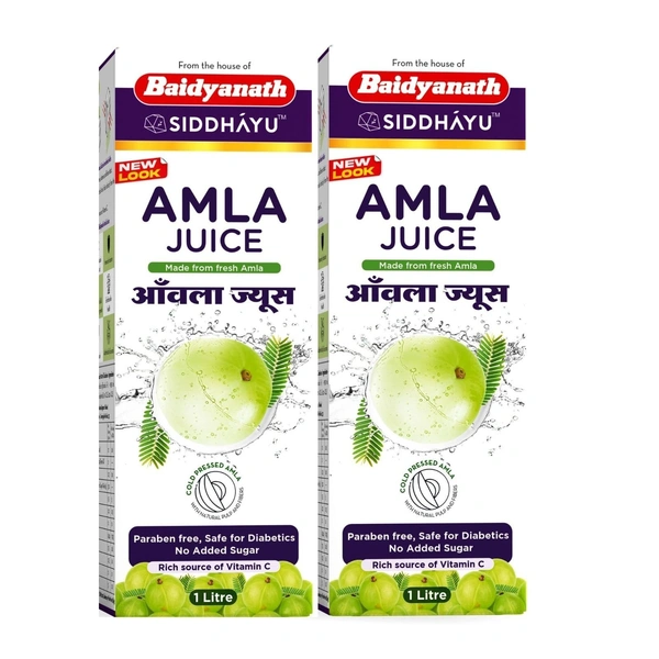 Baidyanath Amla Juice 1Ltr - 3 x 1Ltr