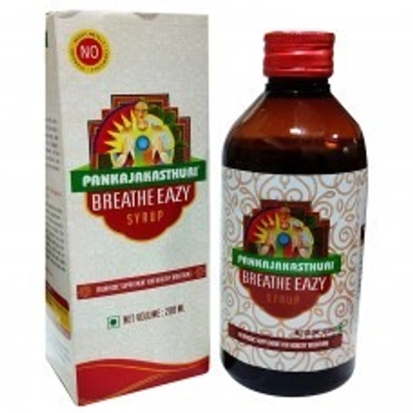 Pankajakasturi Herbals Breathe Eazy Syrup 200ml - 4 x 200ml