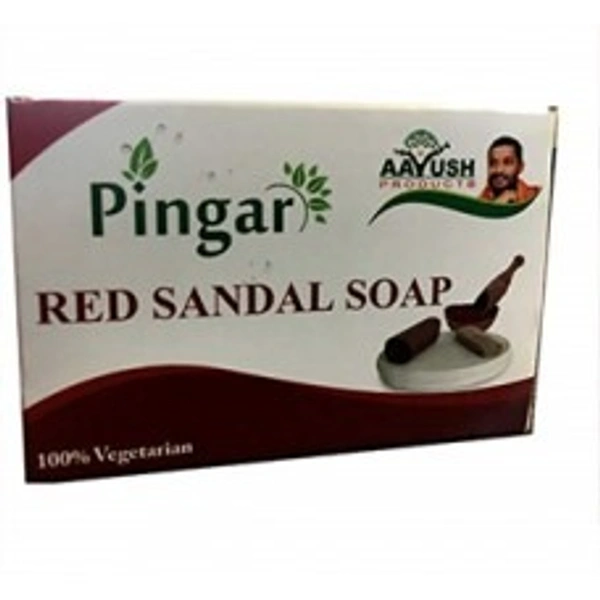 AAyush Santosh Guruji AAyush  Pingara Red Sandal Soap 70g - 4 x 75g
