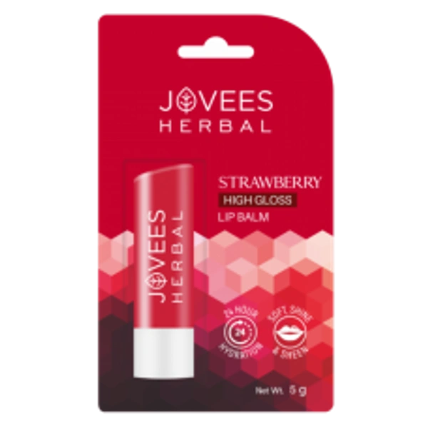 Jovees Strawberry High Gloss Lip Balm 5gm  - 3 x 5g
