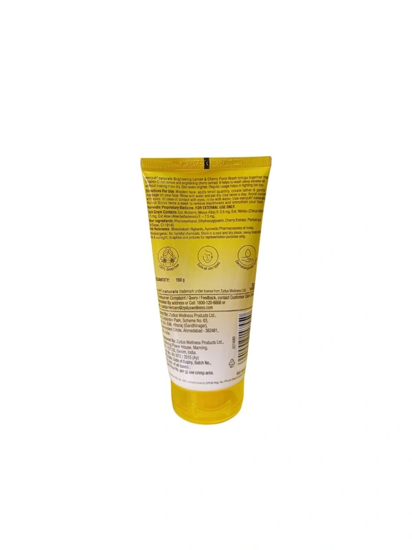 Everyuth Naturals Brightening Lemon & Cherry Face Wash 