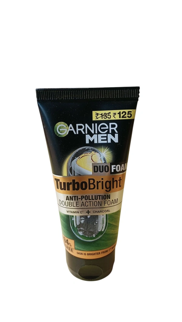 Garnier Men Turbo Bright Anti-Pollution Double Action Foam 