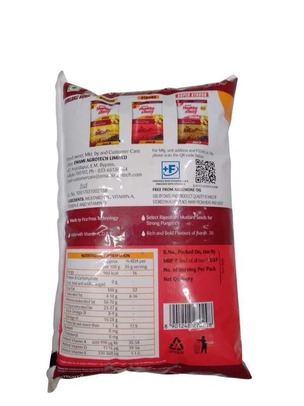 Healthy &Tasty Strong Kachchi Ghani Mustard Oil