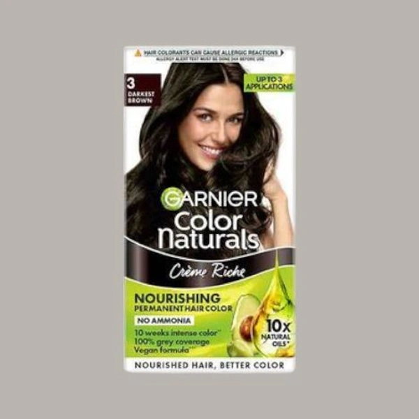 Garnier Colour Naturals 3 DARKEST BROWN (35ml)