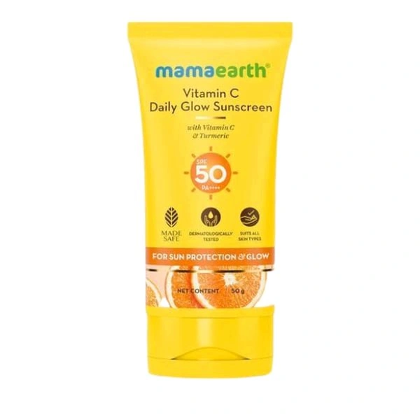 Mamaearth Vitamin C Daily Glow Sunscreen SPF 50 PA++++ (50g)