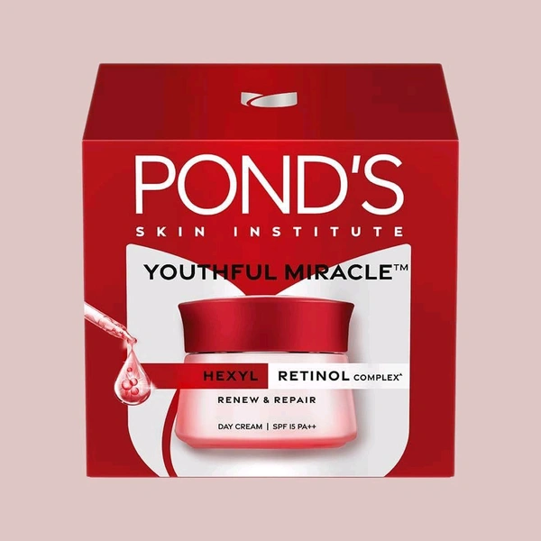 Ponds Youthful Miracle Renew & Repair Day Cream SPF 15 PA++ (12g)