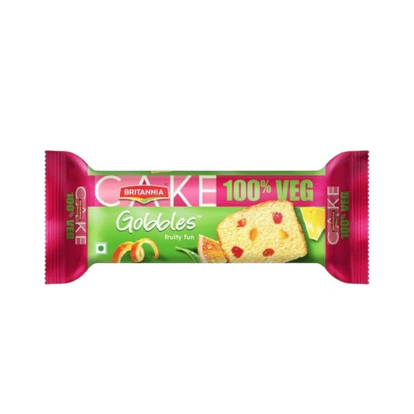 Britannia Cake Gobbles Fruity Fun Veg 
