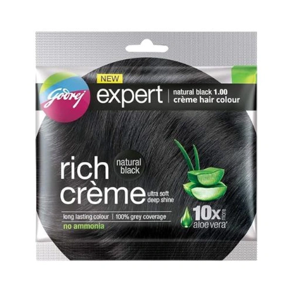 Godrej Expert Hair Colour For Women & Men Natural Black 1.00