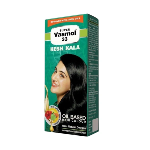 SUPER Vasmol 33 KESH KALA OIL BASED HAIR COLOUR 100ml