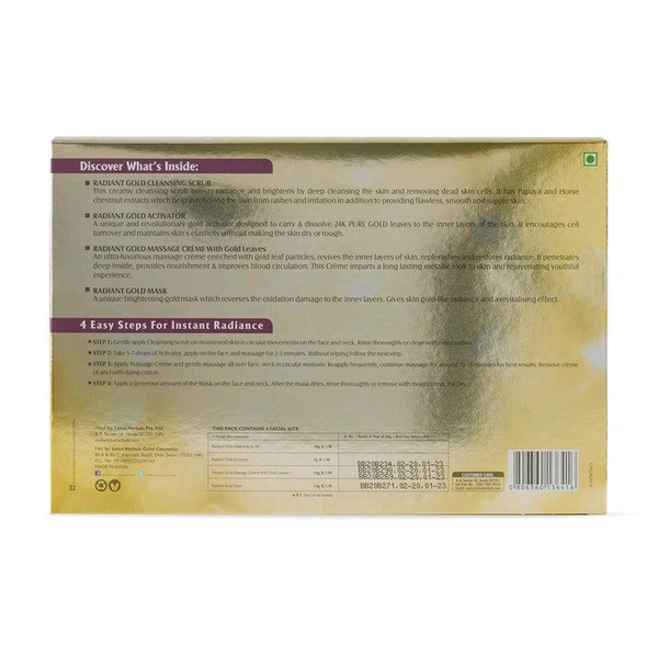 Lotus Facial Kit Radiant Gold 
