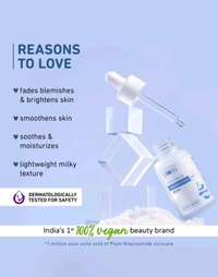 Plum 10% Niacinamide Serum Rice Water Brightens Skin, Fades Blemishes 10ml