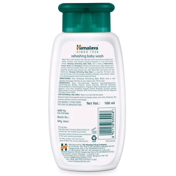 Himalaya Refreshing Baby Wash 100ml