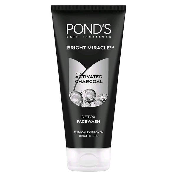 POND'S Bright Miracle Detox Facewash with 10X Power of Charcoal 150g