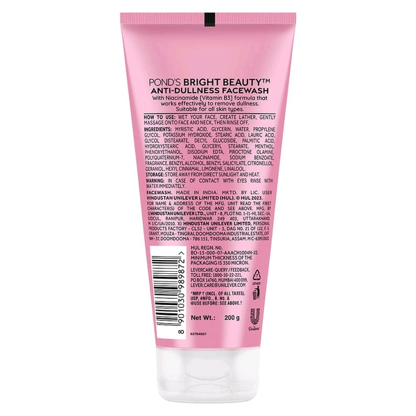 POND'S Bright Beauty Anti-Dullness Facewash with Vitamin B3 150g