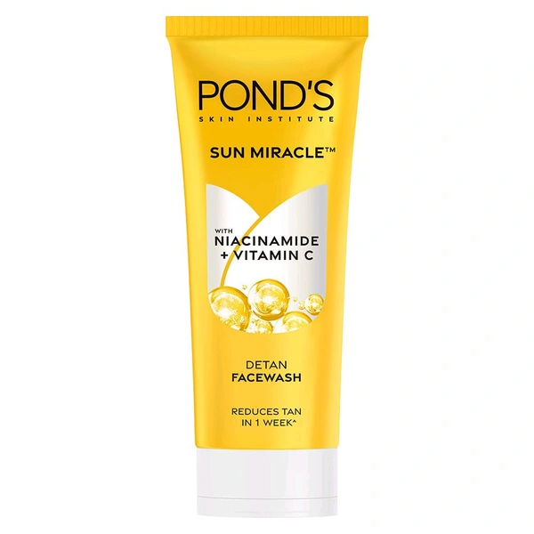 POND'S DeTan Facewash, With Niacinamide & Vitamin C, Reduces Tan in 7 Days, For All Skin Types,100g