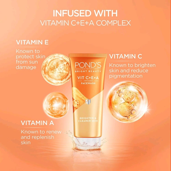 POND'S Bright Beauty Vit C+E+A Gel Face Wash 50g