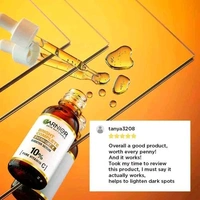 Garnier Bright Complete Night Vitamin C Serum With 10% Pure Vitamin C for Bright Skin, 15ml - 15ml