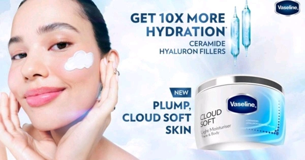 Vaseline Cloud Soft Light Moisturiser Face & Body (50ml)