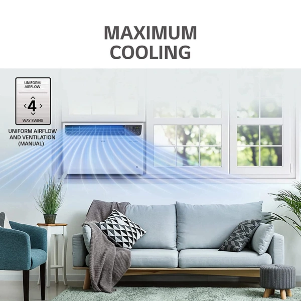 LG 1.5 Ton 5 Star Wi-Fi Inverter Window AC (Copper, JW-Q18WUZA, White) - Kathua Hiranagar Samba, Credit & Debit Cards