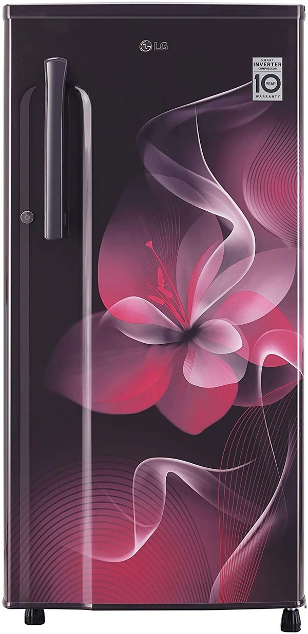 LG 188 L 3 Star Inverter Direct-Cool Single Door Refrigerator (GL-B191KPDX, Purple Dazzle)
