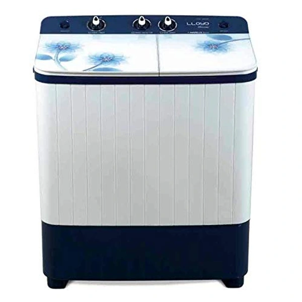 Lloyd 7 Kg Semi-Automatic Top Loading Washing Machine (LWMS70BE1, Blossom Blue)