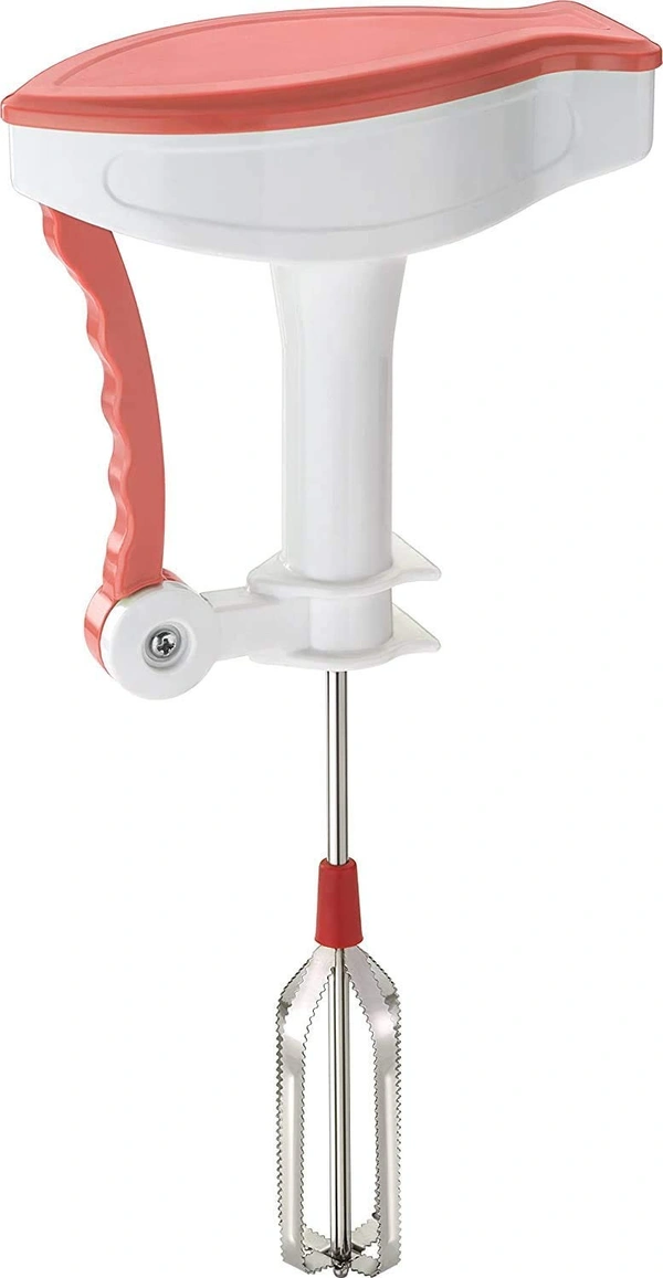 Power Free Non Electric Hand Blender for Making lassi, Soup, chocomilk etc, Plastic Beater for Kitchen use (Multicolor)