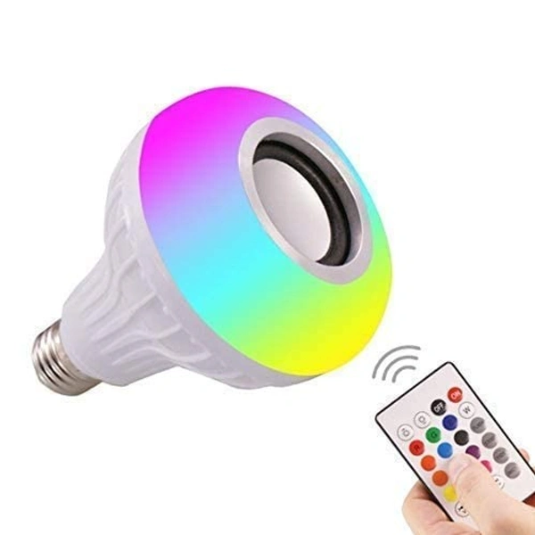 RGB Light Bulb with Integrated Bluetooth Speaker & Remote Control