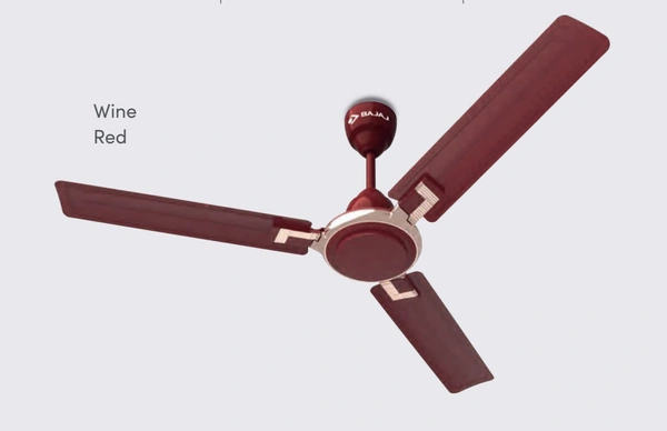 BAJAJ Sabse TEZZ DECO 1200 mm 3 Blade Ceiling Fan (Wine Red)