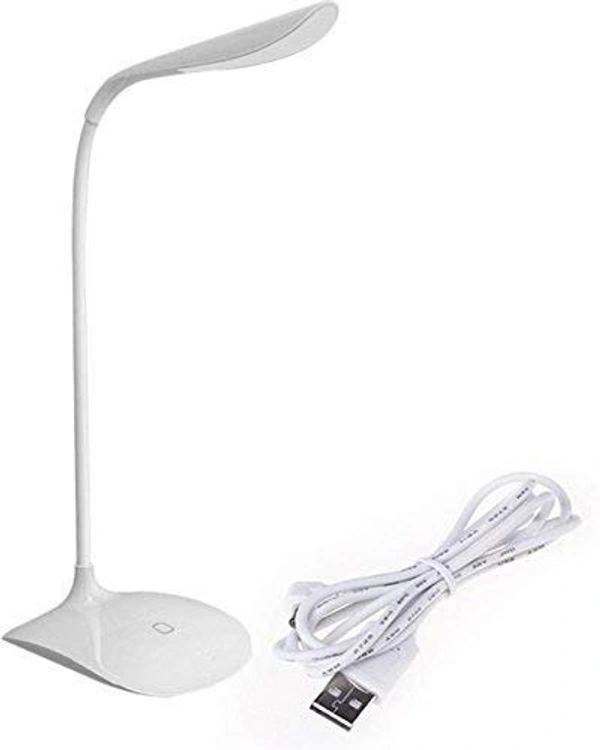 Led Touch On/Off Switch Desk Lamp/Student Study Reading Dimmer Rechargeable Led Table Lamps(White)