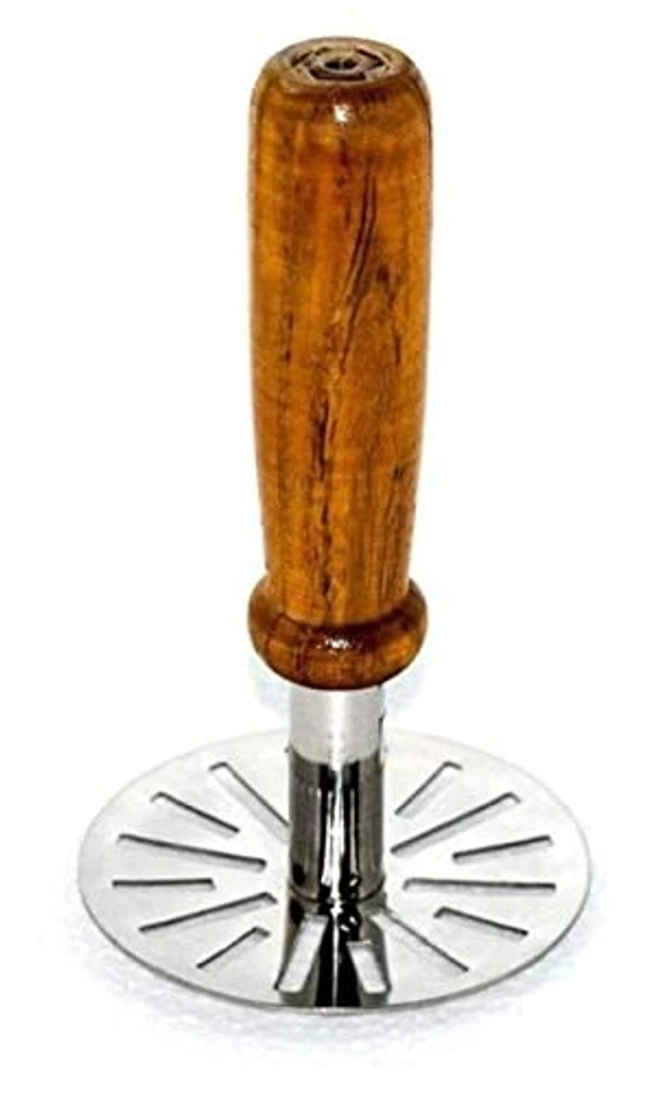 Vegetable/Potato/Pav Bhaji Masher with Wooden Handle