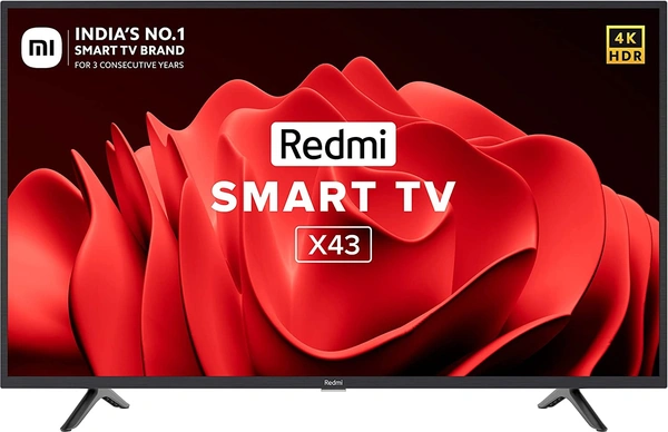 Redmi 108 cm (43 inches) 4K Ultra HD Android Smart LED TV X43 | L43R7-7AIN (Black) (2022 Model)