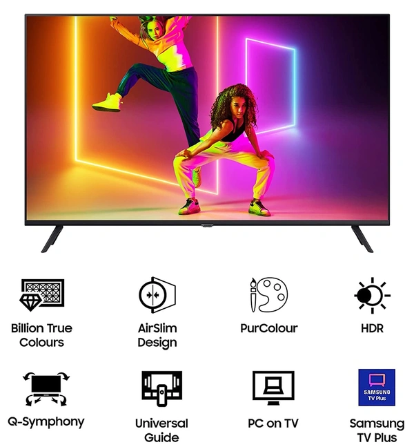 Samsung 138 cm (55 inches) Crystal 4K Series Ultra HD Smart LED TV UA55AUE60AKLXL (Black) (2021 Model) - FREE Scheduled Delivery