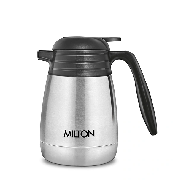 Milton Thermosteel Classic 24 Hours Hot or Cold Tea/Coffee Carafe, 1000 ml, Silver
