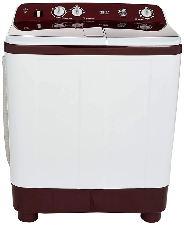 Haier 8 kg Semi-Automatic Top Loading Washing Machine (HTW80-1128BT, Burgundy)