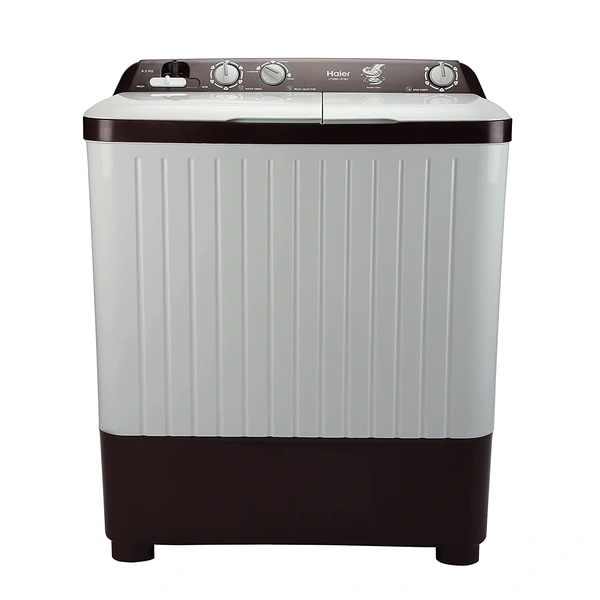 Haier 6.5 Kg Semi-Automatic Top Loading Washing Machine (HTW65-187BO, Burgundy)