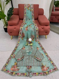 Heavy Georgette Saree