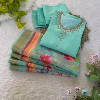 Roman Silk Soft Fabric Kurti Set - L