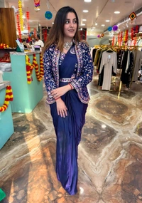 Ready To Wear Saree With Jacket Saree Design